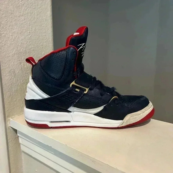 Nike Air Jordan flight 45 High Top Blue White Gym Red Size 5.5Y CZ8768 400 - Picture 5 of 10